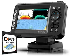 Lowrance Eagle 5&quot; 83/200 HDI med kart med C-map til 50% rabatt (verdi 890,-)