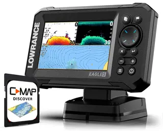 Lowrance Eagle 5&quot; 50/200 HDI med kart med C-map til 50% rabatt (verdi 890,-)