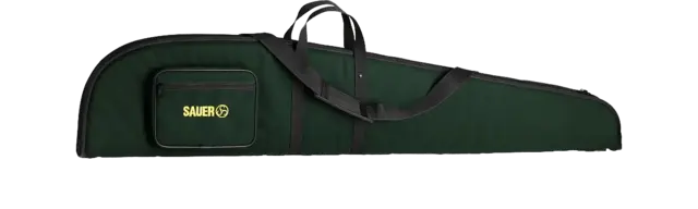 Sauer Futteral Grønn m/Lomme Futteral med logo og glidelås 