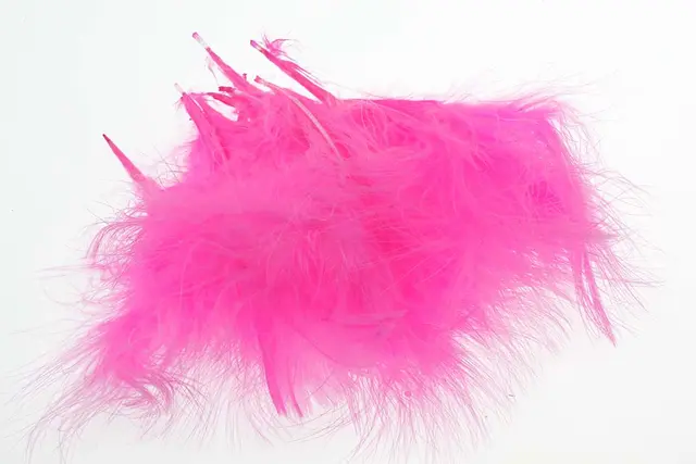 Marabou - Pink Store fjær 