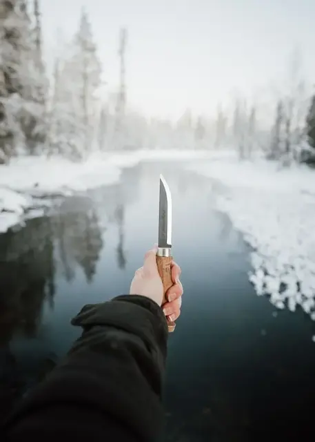 Marttiini Lumberjack Stainless Flott kniv med 11cm blad 