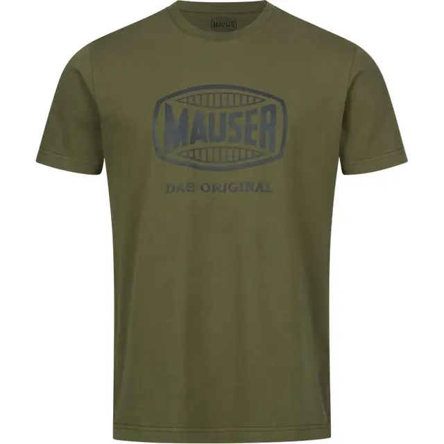 Mauser T-shirt Original Olive S T-skjorte med Mauser logo på bryst 