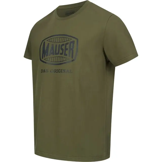 Mauser T-shirt Original Olive S T-skjorte med Mauser logo på bryst 