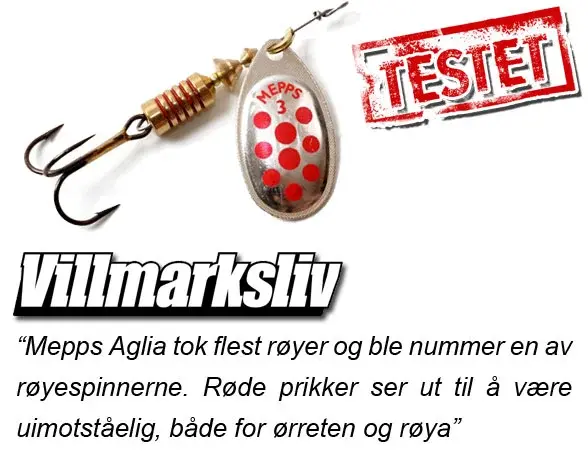 Mepps Aglia  4,5g (2) S/R/D Kjøp 8 spinnere få en gratis slukboks 