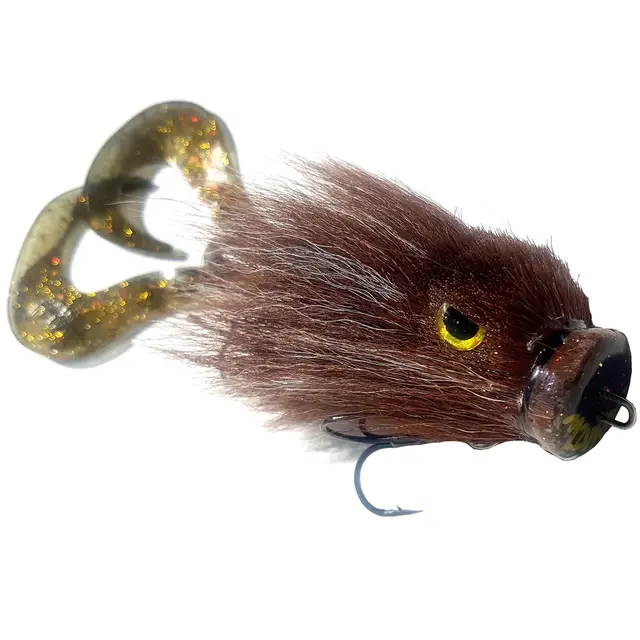 Miuras Mouse Big 23cm Baby Brown Lokkende bevegelser som trigger gjedder 