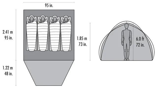 MSR Habitude 4 Tent Familievennlig telt 