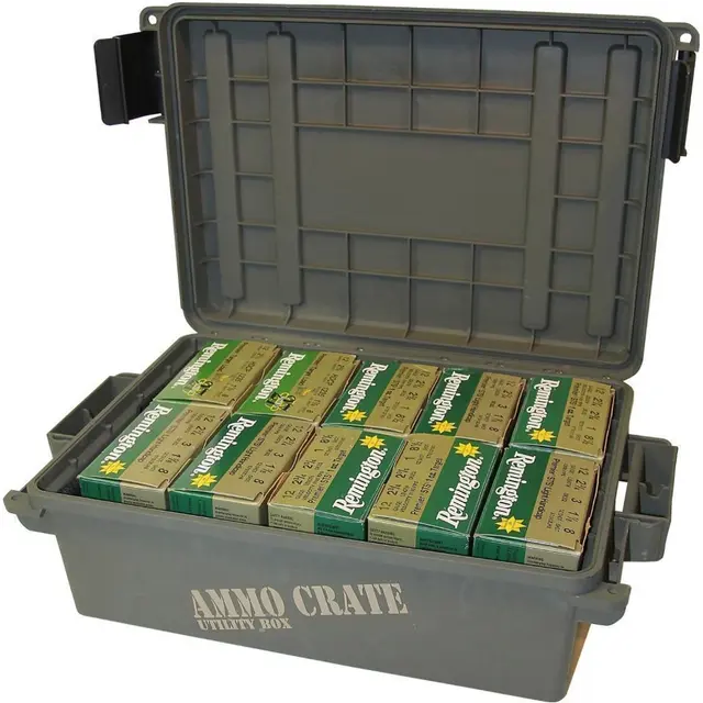 MTM Ammo Kasse Grønn ACR4 ACR4-18, Utv. 44x27x14cm Inv. 33x23x12cm 