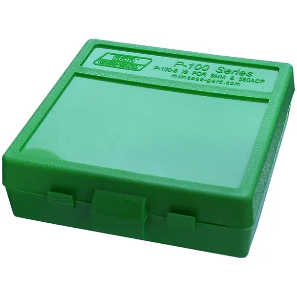 MTM Patronboks 100-skd Pistol 22LR P-100, 100-skd patronboks Kal. 22LR 