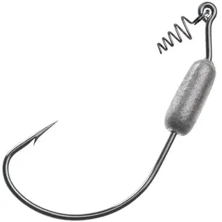 Mustad PowerLock Plus w/Spring Gripper Weedless krok med skruefeste