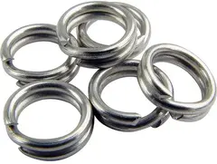 Mustad Stainless Split Ring 12mm Rustfrie splittringer