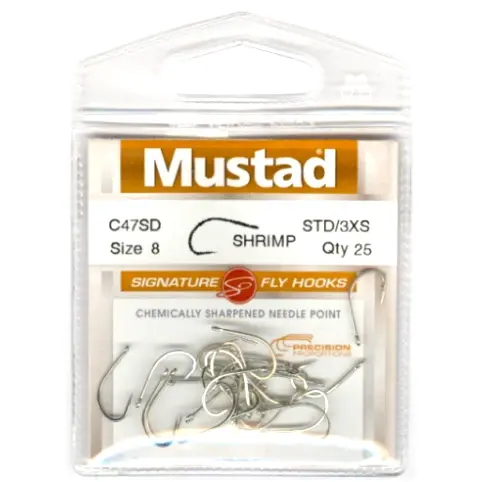 Mustad C47SNP-DT Shrimp saltwater #6 Pakke av 25 stk 