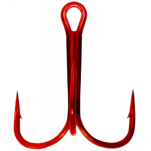 Mustad TR58NP-RB Treblekrok #8 Ultra Point rød  treblekrok - 6stk 