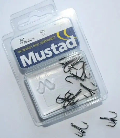 Mustad TT88S BN Salmon Tube Treble #14 Testvinner! 