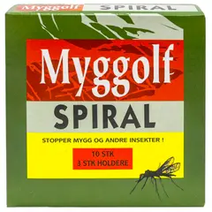 Myggolf Spiral Myggolf beskytter mot mygg og knott 10pk