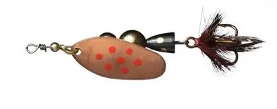 Myrans Mira Kobber/Røde Prikker 5g Kjøp 8 spinnere få en gratis slukboks 