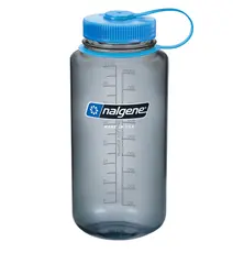 Nalgene 1L Wide Mouth Sustain Grey 1 liter drikkeflaske med vid &#229;pning
