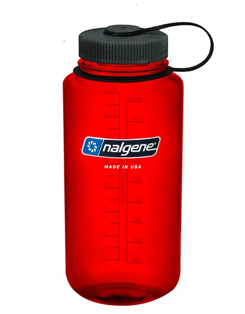 Nalgene 1L Wide Mouth Sustain Red 1 liter drikkeflaske med vid åpning 