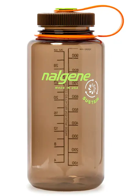 Nalgene 1L Wide Mouth Sustain Woodsman 1 liter drikkeflaske med vid åpning 