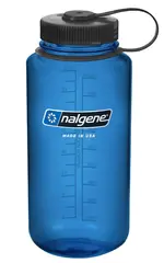 Nalgene 1L Wide Mouth Sustain Slate Blue 1 liter drikkeflaske med vid &#229;pning