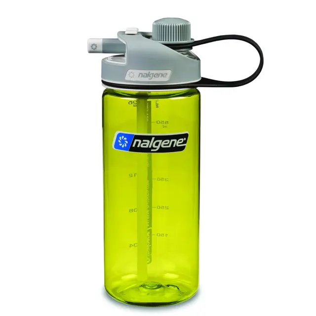 Nalgene Multidrink Sustain Green 0,6 L Allsidig drikkeflaske med to drikkemåter 