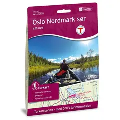 Nordeca Turkart DNT Oslo Nordmark S&#248;r 1:25.000 med DNT turinformasjon