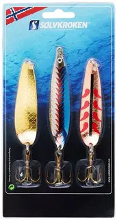 S&#248;lvkroken sluksett Laks &quot;stor&quot; 3 pk