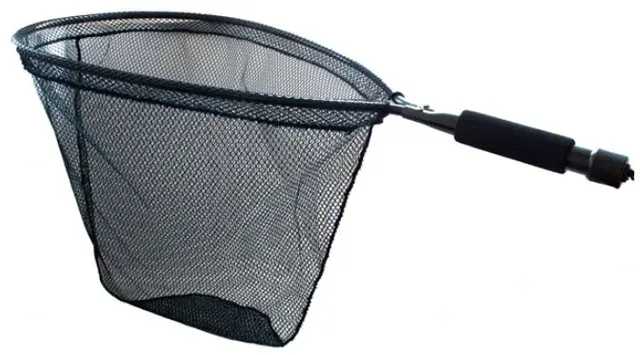 Sølvkroken Håv med vekt 6,5 kg Large Kortskaftet håv med sort nett 