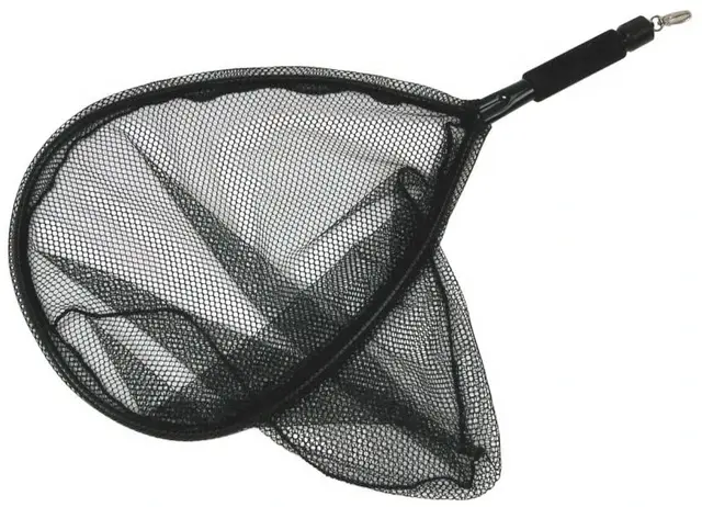 Sølvkroken Håv med vekt 6,5 kg Large Kortskaftet håv med sort nett 