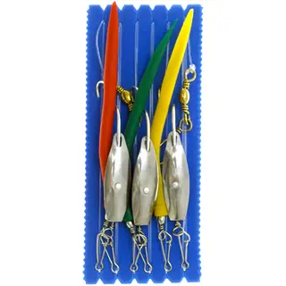 S&#248;lvkroken kroksett storharpa nr. 1 Best&#229;r av 3 rykk og 3 gummimakk i str. 4