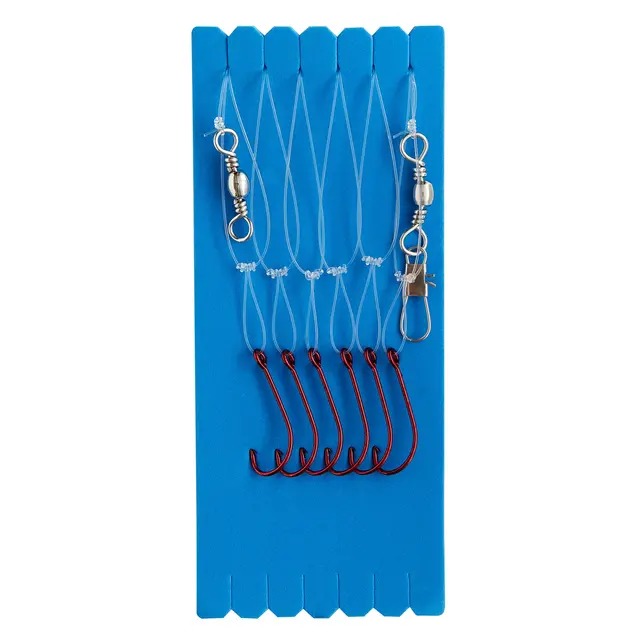 Sølvkroken Hekle med rød krok str. 1 6 opphengere / 3,9m / 0,60mm 
