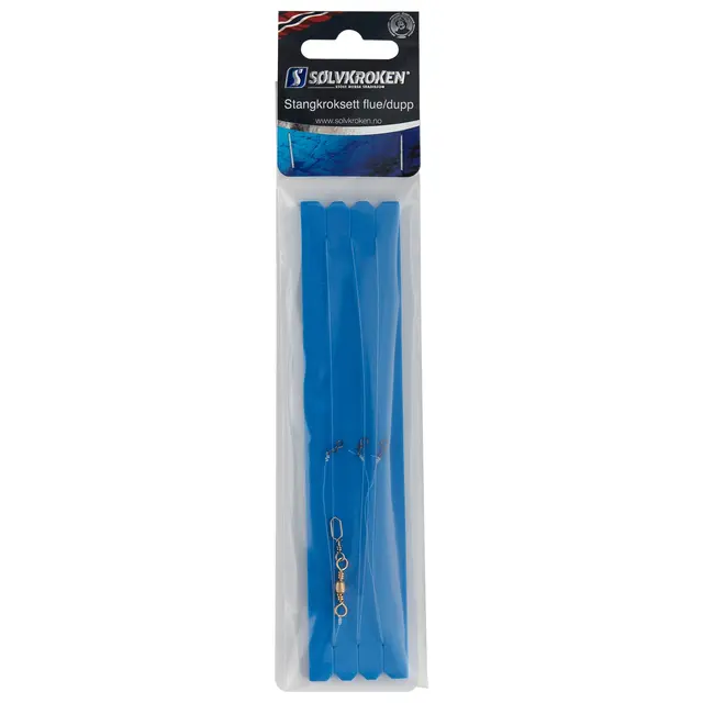 Sølvkroken Stangkroksett Flue/dupp - Kroksett til fiske fra land 