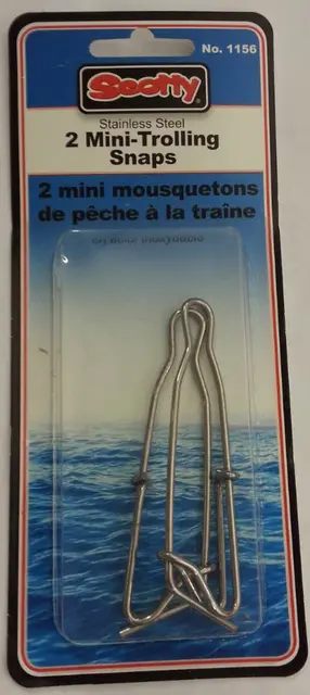 Scotty 1156 Stackerklemme 2 stk Mini Trolling Snaps 
