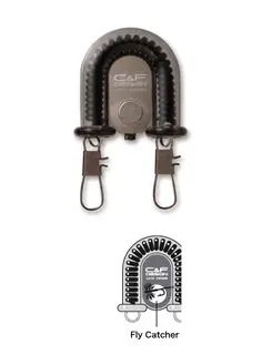 C&amp;F 2-in-1 Retractor w/Fly Catcher Black CFA-70WF