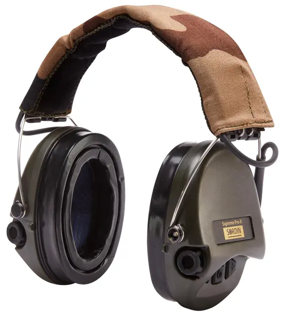 Sordin Supreme Pro-X LED Green Hear2 Hørselsvern med LED og silikonputer 