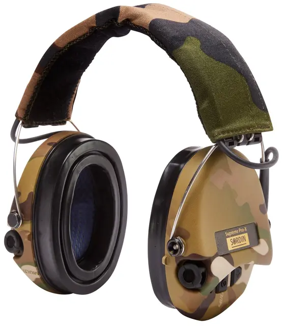 Sordin Supreme Pro-X LED Camo Hear2 Hørselsvern med LED og silikonputer 