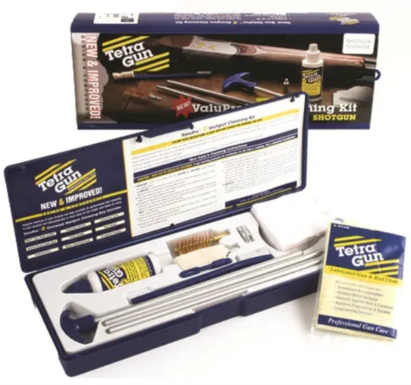 TetraGun Pussesett Kal. 12 Hagle Stang, Lapper, Børste, Øye, Olje og Fett 