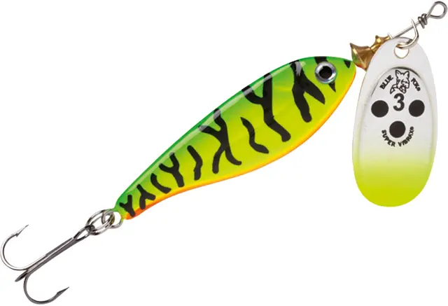 Blue Fox Vibrax Minnow Super 9g FT Kjøp 8 spinnere få en gratis slukboks 