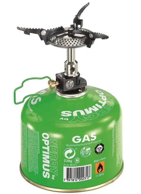 Optimus Crux Lite Gas Stove Kraftig brenner med foldbare kjelestøtte 