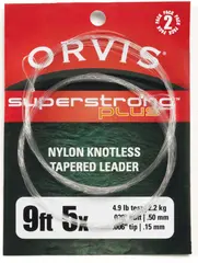 Orvis Super Strong Plus Knotless 0,11mm Klar knutesterk fortom 7x