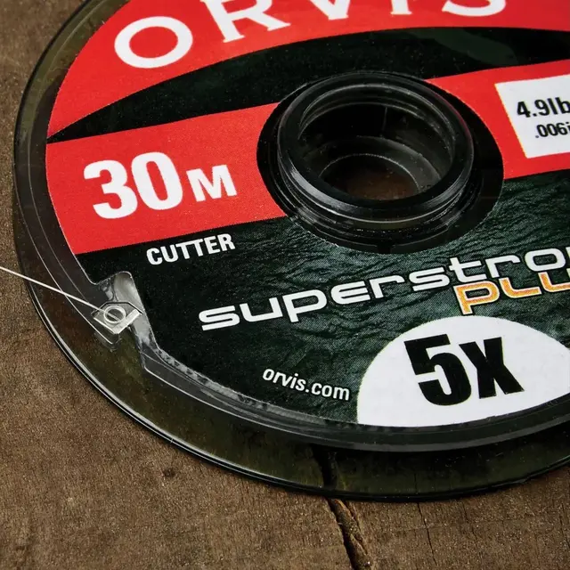 Orvis Super Strong Plus Tippet 0,11mm/7x Krystallklart, slitesterkt og knutesterk 