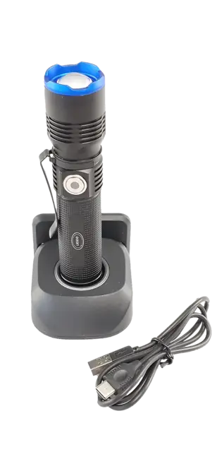 Osean Oppladbar lykt m/ladebase 600 lumen 