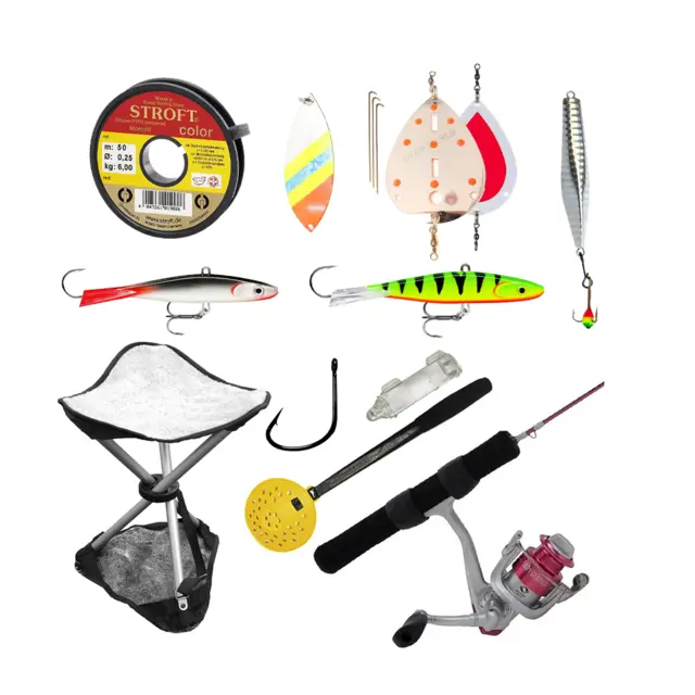Isfiskepakke til abbor/ørret/røye Alt du trenger til isfisketuren 