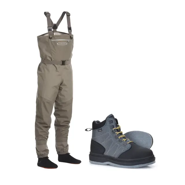 Vision Atom Felt Edition vadepakke 3-lags vadebukse og vadesko med filtsåle 