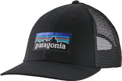 Patagonia P-6 Logo LoPro Trucker Hat Black, klassisk cap