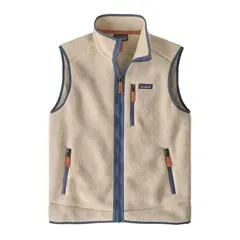 Patagonia Retro Pile Vest S Dark Natural w/Utility Blue