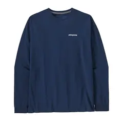 Patagonia M L/S Home Water Trout S Responsibili-Tee t-skjorte i Lagom Blue