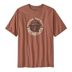 Patagonia M Take a Stand ResponsibiliTee Wild Grizz: Sienna Clay S