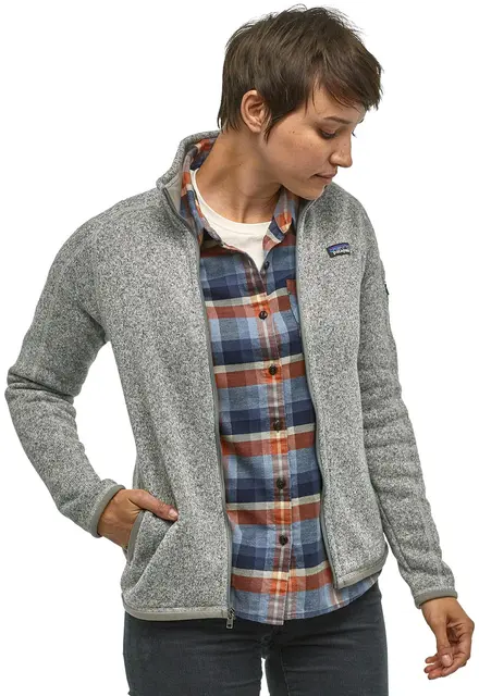 Patagonia W Better Sweater Jkt XS Fleecejakke, Birch White, dame 