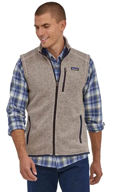 Patagonia M Better Sweater Vest S Oar Tan fleecevest til herre 