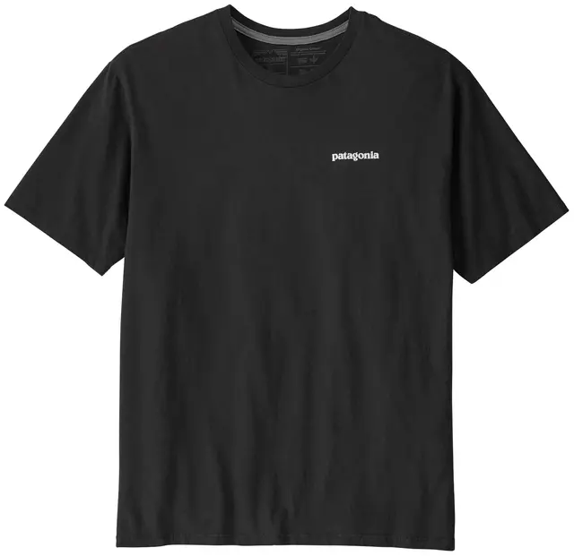 Patagonia M P-6 Logo Responsibili-Tee XS Black T-skjorte med patagonia logo 